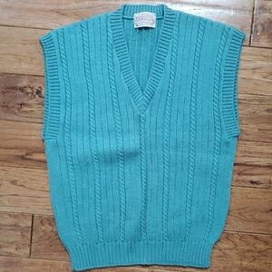 Pendleton Vintage Wool Cable Knit Vest